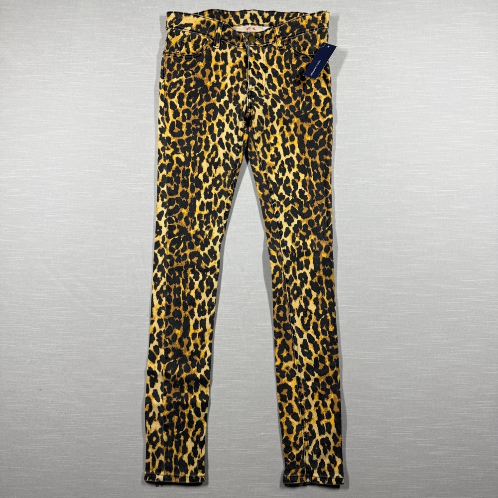 Rebecca Minkoff Jeans Women 0 Leopard Cheetah Beetle Juice S10404 Bold Celebrity